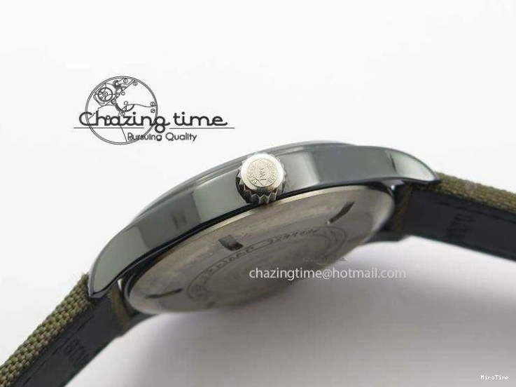 MIROTIME 0304 SunProtective MARK XVII IW324702 Real Ceramic MK Best Edition Green Dial On Green Nylon Strap A 7288